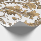 Elegante gouden Damask Cadeaupapier (Hoek)