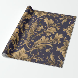 Elegante gouden  Damask Cadeaupapier