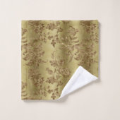 Elegante gouden damast badkamer bad handdoek (Wasdoekje)