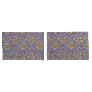 Elegante Gouden Damast Kussenhoes | Vintage Periwi