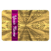 Elegante gouden damast magneet (Horizontaal)