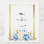 Elegante Gouden Deco Wijnlabel Wijn Etiket (Enkel label)