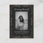 Elegante gouden decoratieve begrafenisgebed Kaart Plaatskaartje (Voorkant)