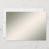 Elegante gouden decoratieve bloem Save the Date (Achterkant)