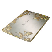 Elegante gouden decoratieve bloemenbadmat badmat (Gekanteld)