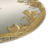 Elegante gouden decoratieve bloemensnijplank snijplank (Hoek)