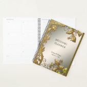 Elegante gouden decoratieve bloemplanner planner (Display)