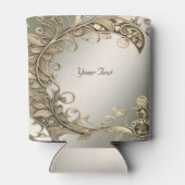 Elegante gouden decoratieve bruiloft gunst Koelbox Blikjeskoeler (Achterkant)