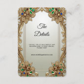 Elegante gouden  detailbehuizing Kaart (Voorkant)