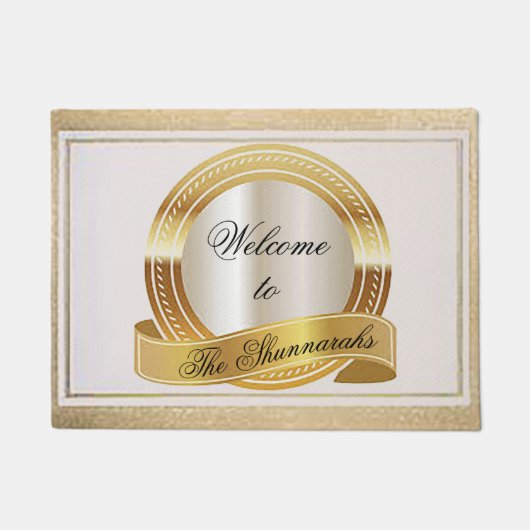 Elegante gouden deurmat (Voorkant)
