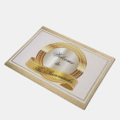 Elegante gouden deurmat (Schuin)