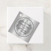 Elegante gouden diamanten 60e bruiloft Jubileum Bedankjes Labels (In situ)