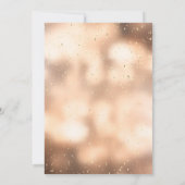 Elegante gouden diamanten, Confetti Huwelijksjubil Kaart (Achterkant)