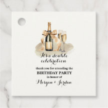 Elegante gouden dubbele viering gezamenlijke verja