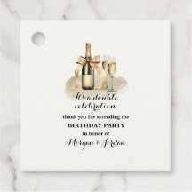 Elegante gouden dubbele viering gezamenlijke verja