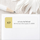 Elegante gouden en grijze minimalistische typograf etiket (Insitu)