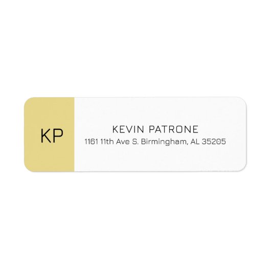 Elegante gouden en grijze minimalistische typograf etiket (Voorkant)