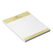 Elegante gouden en grijze minimalistische typograf notitieblok (Schuin)