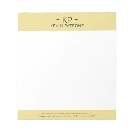 Elegante gouden en grijze minimalistische typograf notitieblok (Voorkant)