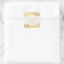 Elegante Gouden en Witte Bruiloft