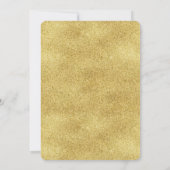 Elegante gouden en witte rand 50ste verfeestdag kaart (Achterkant)