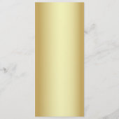 Elegante Gouden en Zwarte Drinkkaart Menu (Achterkant)