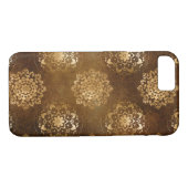 Elegante gouden en zwarte Folie Indiase Mandala Case-Mate iPhone Case (Achterkant (Horizontaal))