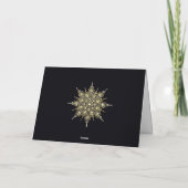 Elegante gouden en zwarte Mandala Blank Note Kaart (Achterkant)