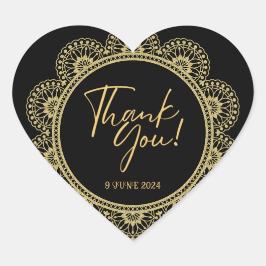 Elegante gouden en zwarte Stickers (Voorkant)