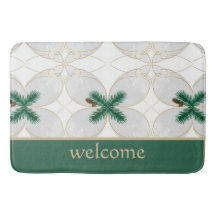 Elegante Gouden Eucalyptus Vakantie Showergordijn 