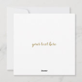 Elegante gouden familiefotocollage Moederdag Feestdagenkaart (Achterkant)