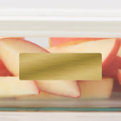 Elegante gouden Faux geborsteld metalen labels (Aangebracht)