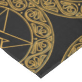 Elegante gouden filigraan pentacle wicca ster alta tafelkleed (Gekanteld)