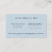 Elegante gouden filigraan roze bruiloft event plan visitekaartje (Achterkant)