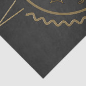 Elegante gouden filigraan vlinders. tissuepapier (Detail)