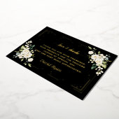 Elegante GOUDEN FOLIE Bevestiging Dank u kaart (Gedraaid)