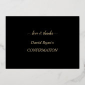 Elegante GOUDEN FOLIE Bevestiging Dank u kaart (Achterkant)