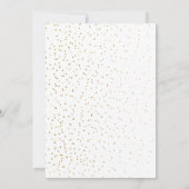 Elegante gouden folie bruiloft kaart (Achterkant)