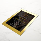 Elegante gouden folie bruiloft uitnodiging (Gedraaid)