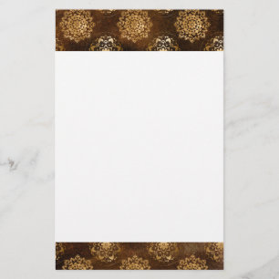 Elegante Gouden Folie en Zwarte Indische Mandala