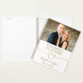 Elegante Gouden Foto Bruiloft Planner (Display)