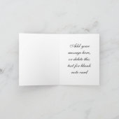 Elegante gouden foto dankkaartjes bedankkaart (Binnen)