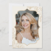 Elegante gouden foto Verrassing 50e Verjaardag Kaart (Achterkant)