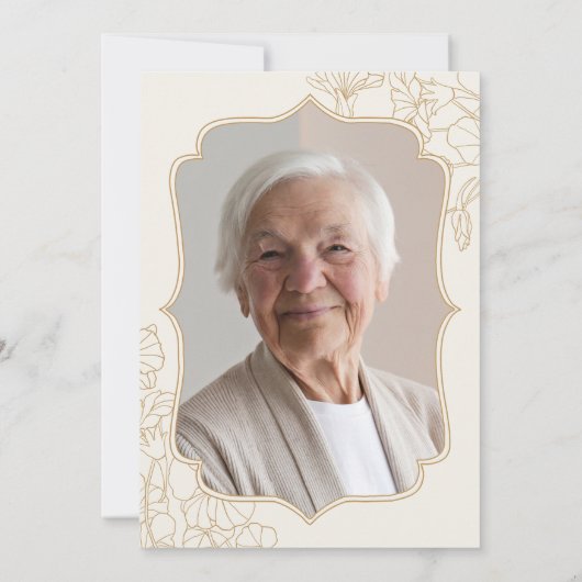 Elegante gouden foto Verrassing 90e Verjaardag Kaart (Achterkant)