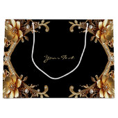 Elegante Gouden Frame Geschenkzak Groot Cadeauzakje (Voorkant)