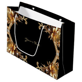 Elegante Gouden Frame Geschenkzak Groot Cadeauzakje