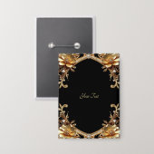 Elegante Gouden Frame Knop Button (Voorkant / Achterkant)