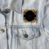 Elegante Gouden Frame Knop Vierkante Button 5,1 Cm (In situ)