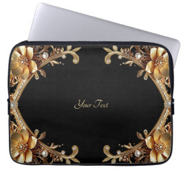 Elegante gouden frame laptophoes laptop sleeve