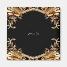 Elegante gouden frame magneet